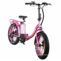 Small Folding Electric Bicycle Mini 20" Fat Tire Electric Bike